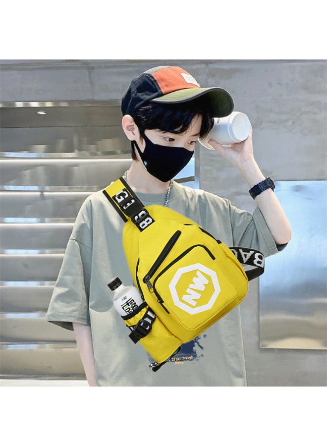 GELESE Boys And Girls Fashionable Children's Chest Bag Western Style Baby Shoulder Messenger Bag Children's Travel Light Water Bottle Bag Wholesale-Color:Yellow - Image 5