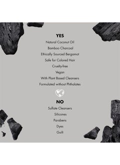 love beauty and planet Clarifying Shampoo Delightful Detox Charcoal & Bergamot Vegan, Paraben & Sulfate & Silicone & Cruelty Free, Coconut, 13.5 Fl Oz  - Image 3