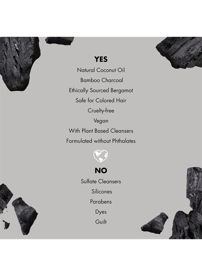love beauty and planet Clarifying Shampoo Delightful Detox Charcoal & Bergamot Vegan, Paraben & Sulfate & Silicone & Cruelty Free, Coconut, 13.5 Fl Oz  - Image 3