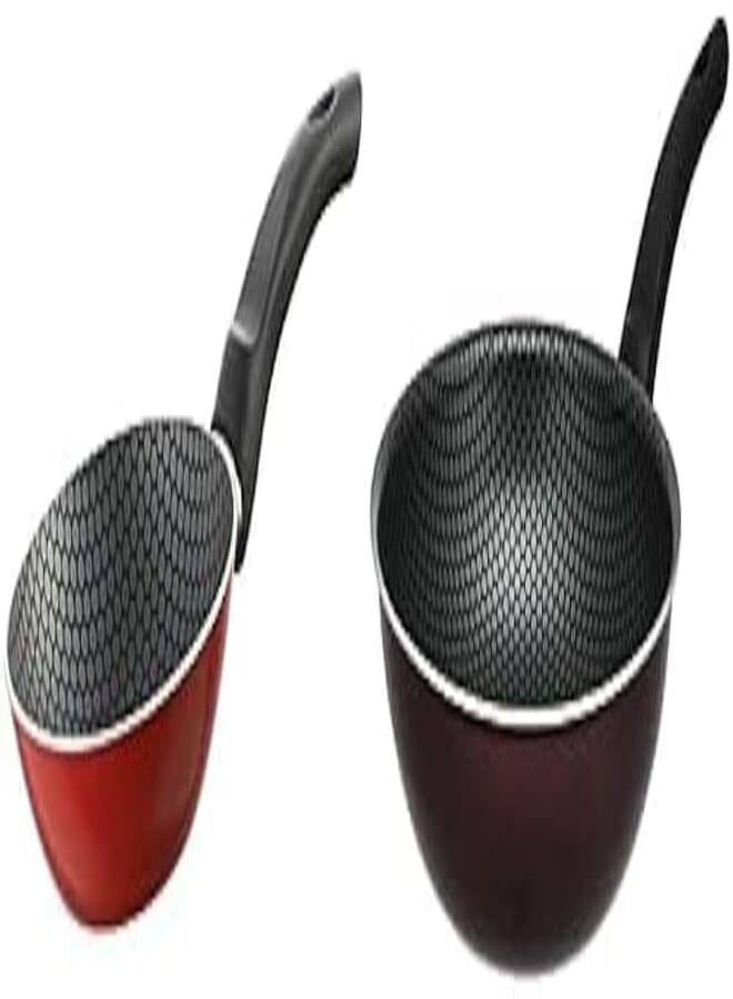 Trueval fryer size 16 + Trueval deep frying pan 28 cm- dark red