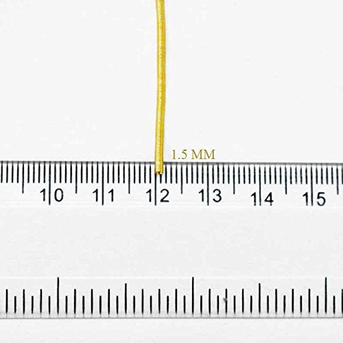 Embroiderymaterial Zardozi Spring Material,French Wire(Dapka) for Jewellery and Embroidery Purpose,1.5MM, Smooth Finish, Golden Yellow Color(100 Gram) - Image 2