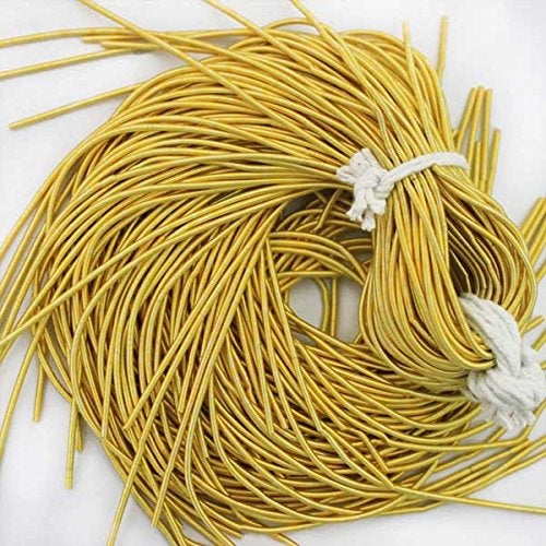 Embroiderymaterial Zardozi Spring Material,French Wire(Dapka) for Jewellery and Embroidery Purpose,1.5MM, Smooth Finish, Golden Yellow Color(100 Gram) - Image 5