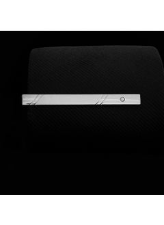 Silver Standard Security Tie Clip for Men J0127 Double twill