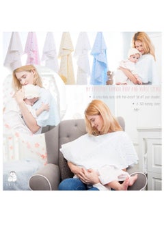 Iflin Baby My Everyday Bamboo Burp & Nurse (2 in 1) 35" (2 Pcs.) - Playful Pink  - Image 3