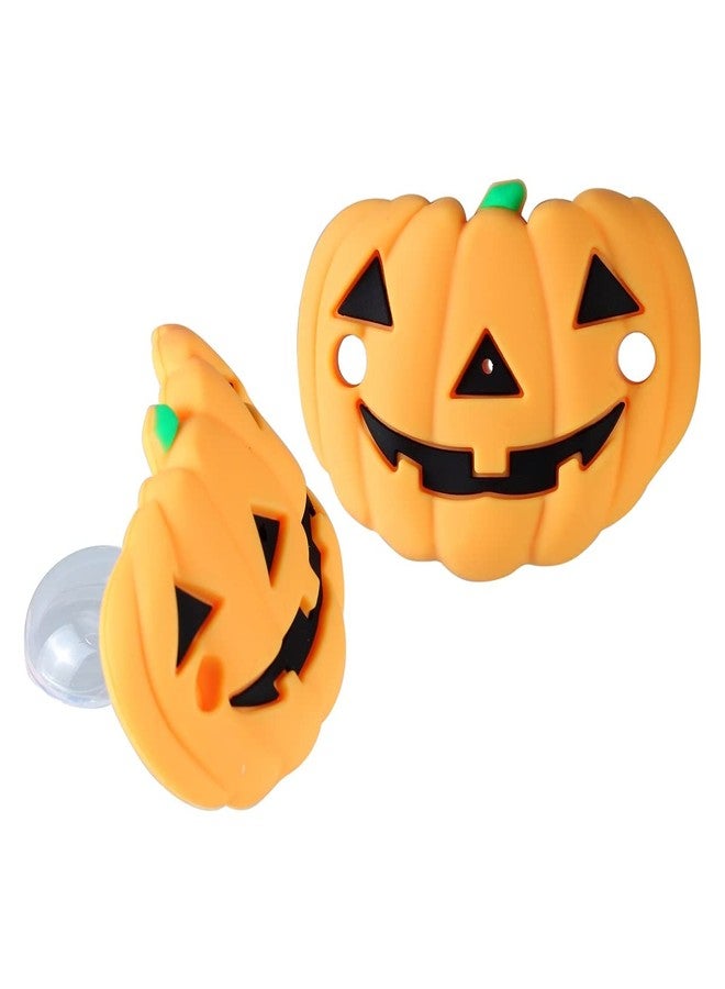 BinaryABC Halloween Pumpkin Baby Pacifier,Halloween Silicone Baby Nipple,Halloween Party Favors Gifts,2Pcs - Image 4