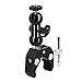 SLOW DOLPHIN Camera Clamp Mount Monitor Mount Bracket Super Clamp w/1/4 and 3/8 Thread with Cool Double Ballhead Arm - Image 2