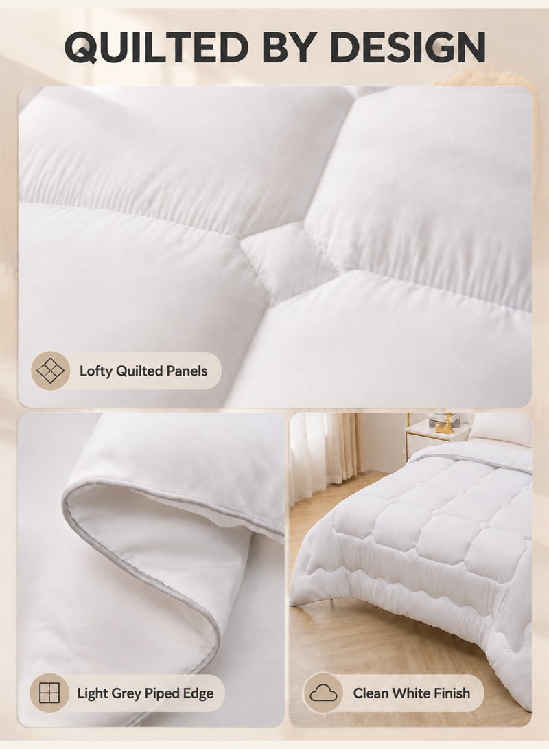 GOLDEN HOME لحاف Golden Home مقاس كينج/كوين/مفرد، راحة فائقة لجميع المواسم - فائق النعومة ولا يسبب الحساسية - جودة ممتازة لنوم مريح أثناء الليل - Image 2