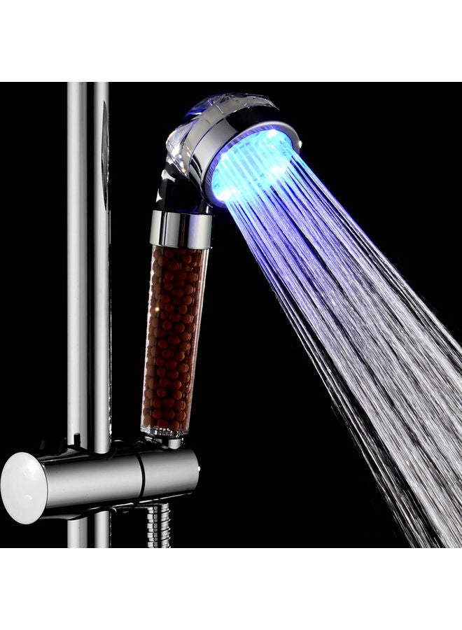 NIBEMINENT Automatic 12 LED 3 Colors Changing Light Shower Head Bath Sprinkler Multicolour 23 x 7 7.5cm - Image 4