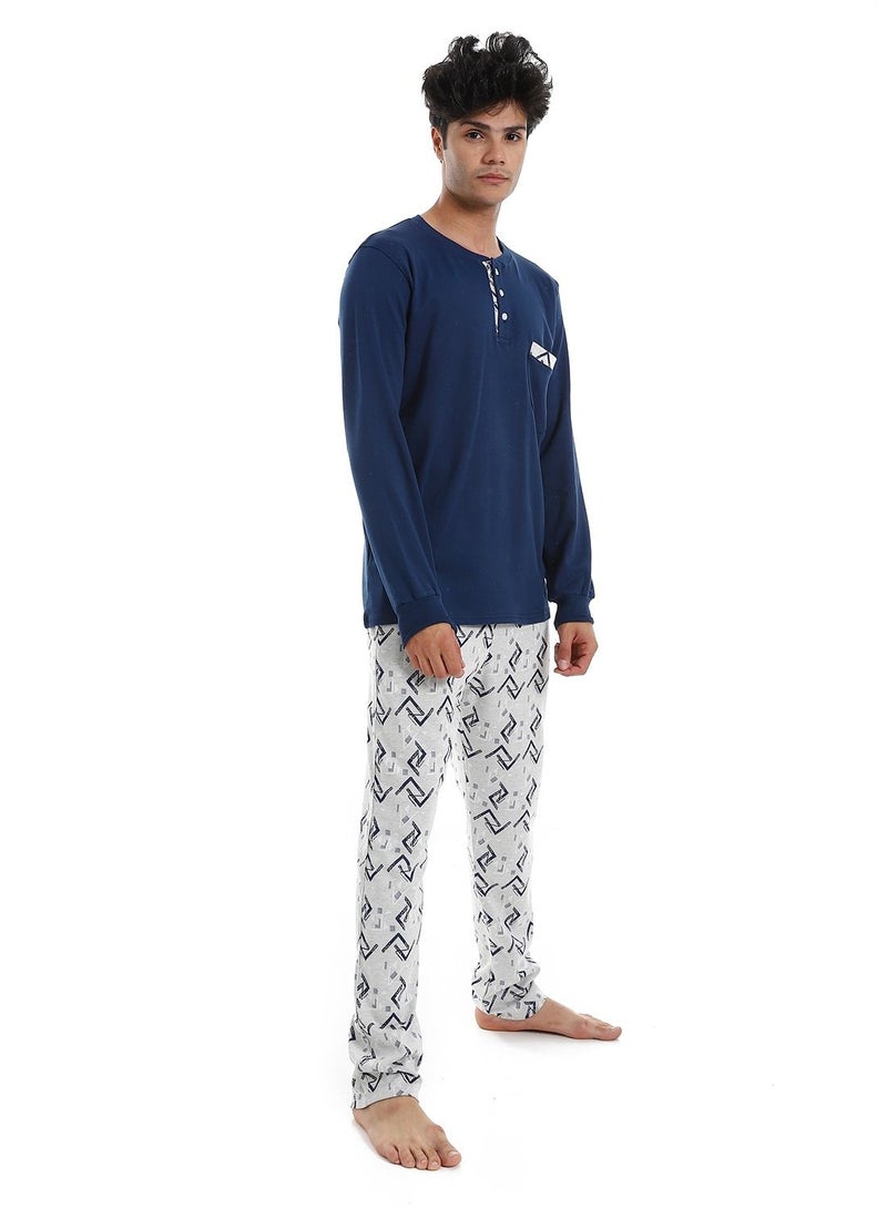 Caesar Men's Pajama Set T-shirt  And Pant - Image 2
