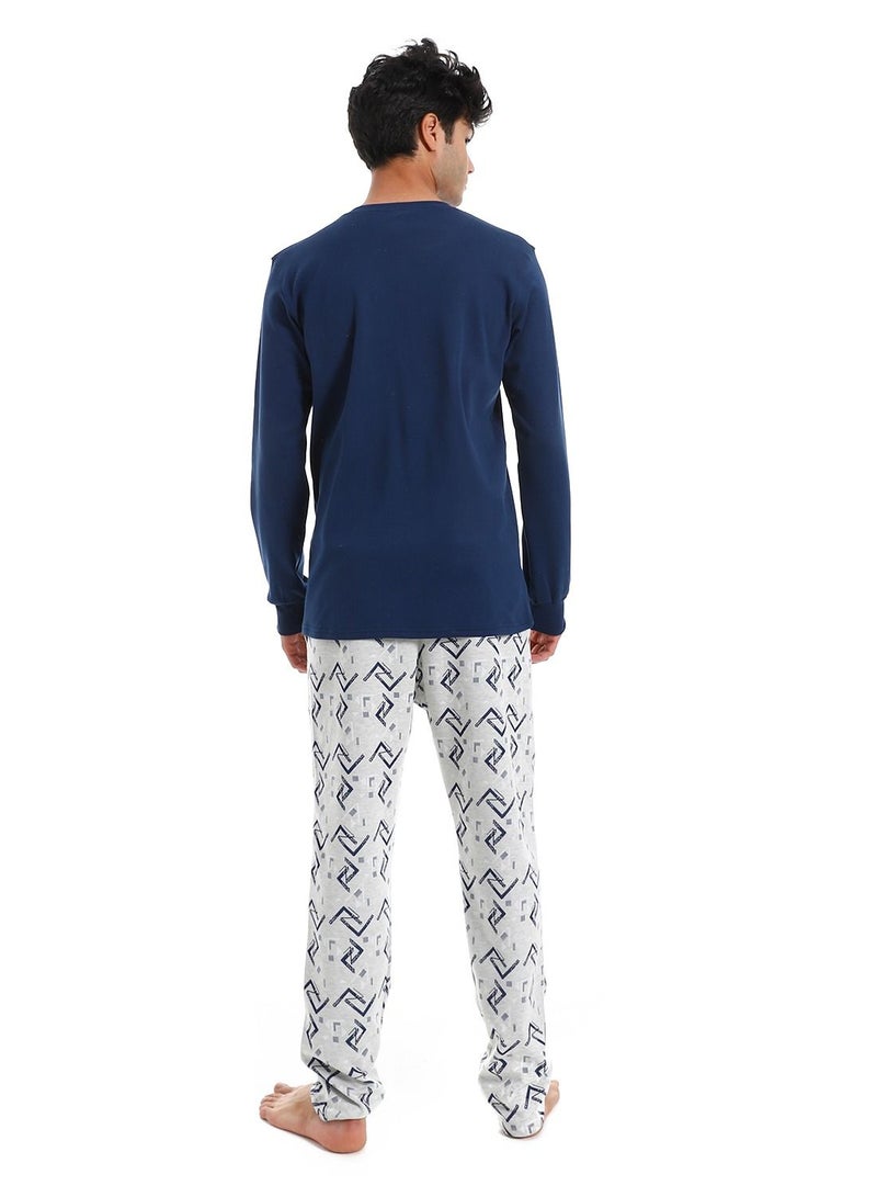 Caesar Men's Pajama Set T-shirt  And Pant - Image 3