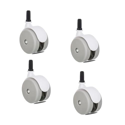 WYI Baby Walker Wheels Replacement, Set of 4, Baby Walker Accessories, Plastic Wheels Casters, 10mm (Grey) - Image 1