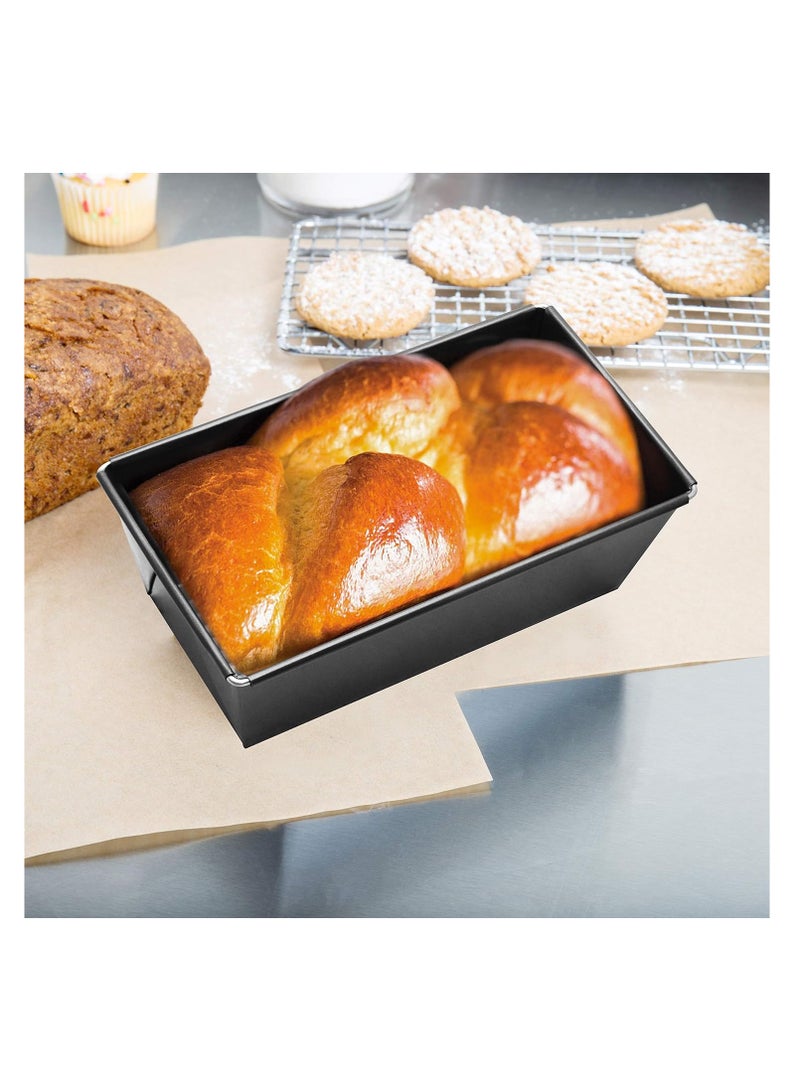 AMM Non Stick Loaf Pan Loaf Tin Bread Pan 25Cm Cake Bread Loaf Pan Baking Pan Mini Loaf Pan  Bakeware  Cake Mould BLACK - Image 3