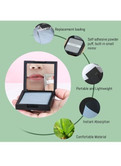 Excefore 200Pcs Blotting Paper for Oily Skin with Mirror Case and Self-Adhesive Powder Puff for Men and Women  - Image 4