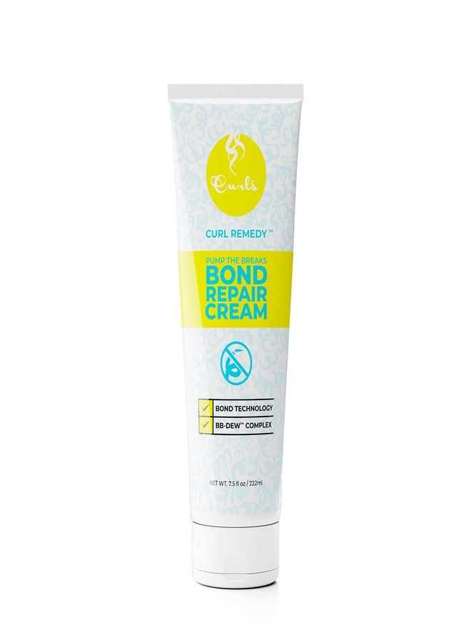 Curls Pump The Breaks Hair Repair & Moisturizing Cream - 7.5 fl oz, Bond Repair Treatment for Curly & Wavy Hair, Frizz Control, Deep Hydration & Damage Protection - Image 1
