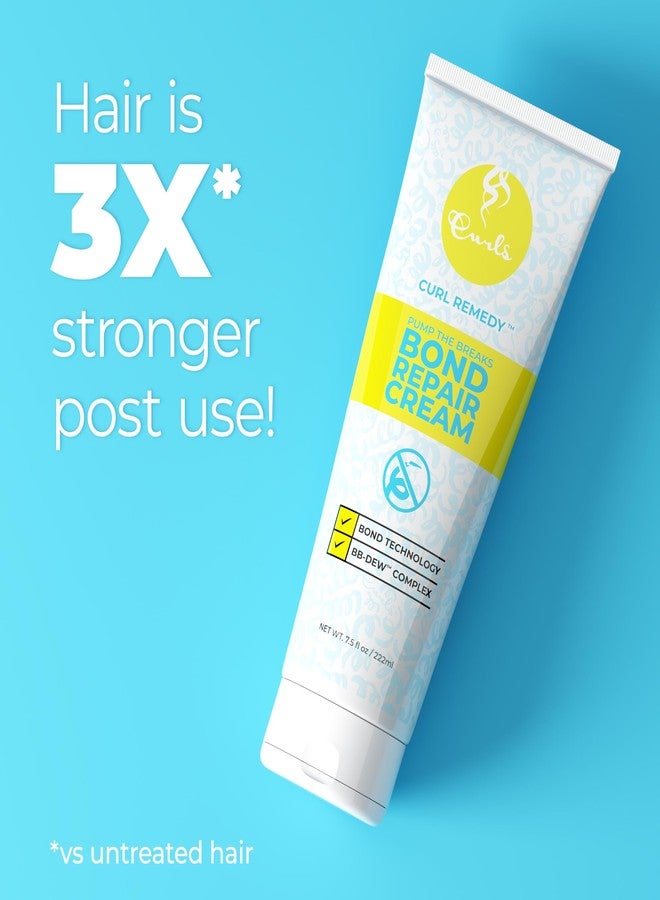 Curls Pump The Breaks Hair Repair & Moisturizing Cream - 7.5 fl oz, Bond Repair Treatment for Curly & Wavy Hair, Frizz Control, Deep Hydration & Damage Protection - Image 2