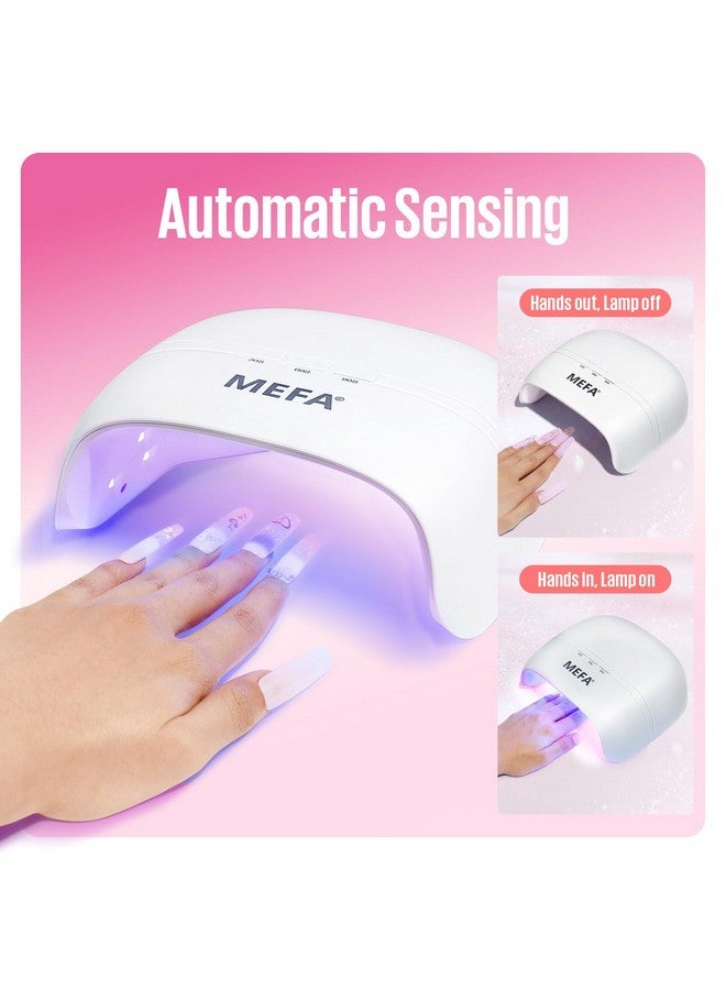 MEFA Uv Nail Lamp, 72W Uv Light For Gel Nails With 21Pcs Lamp Beads, 3 Timers Uv Dryer For Gel Nail Polish Polygel Fast Curing, Led Nail Lamp Professional Uv Light For Home Salon Nail Tools - Image 4