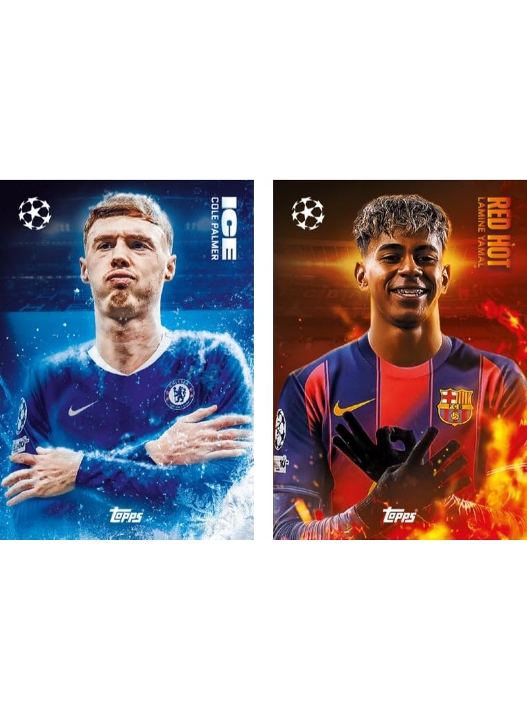 توبس لعبة بطاقات التداول والتحصيل "Match Attax" لدوري أبطال أوروبا من Topps (موسم 2025-2026) - حزمة "The Masters" (إصدار محدود) - Image 2