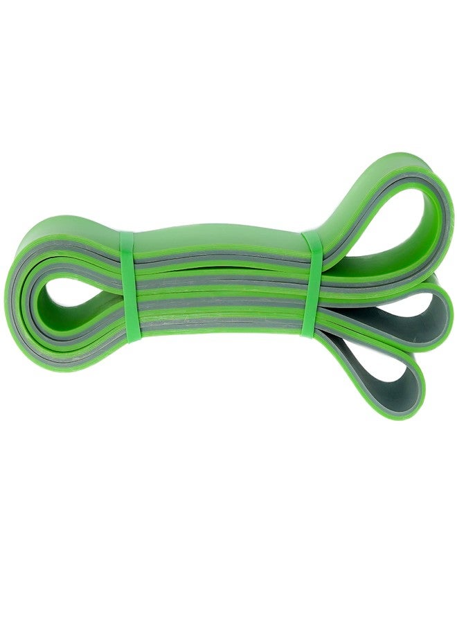 Curveit Heavy Latex Resistance Band for Exercise and Stretching, Pull up Bar Suitable in Home & Gym Workout for Men & Women (Green/Grey, 25-39Kgs) - Image 2