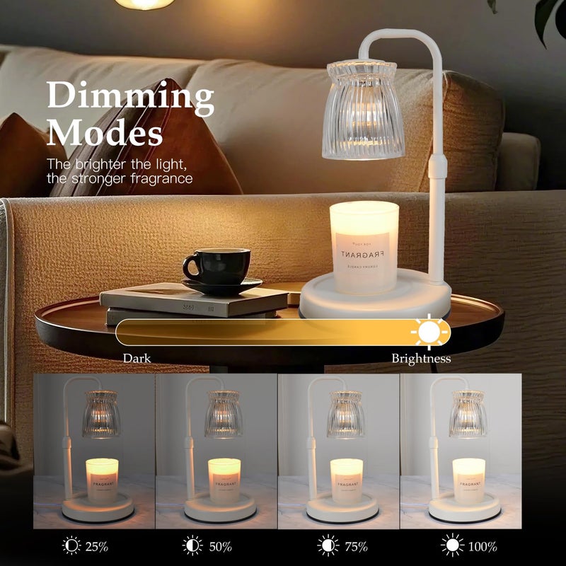 Shering Candle Warmer Lamp with Timer Dimmable, Gift Box, Gifts for Her, Birthday Gifts for Women, House Warming Gift New Home Decor, Wax Melt Warmer for Scented Jar Candles - Image 4
