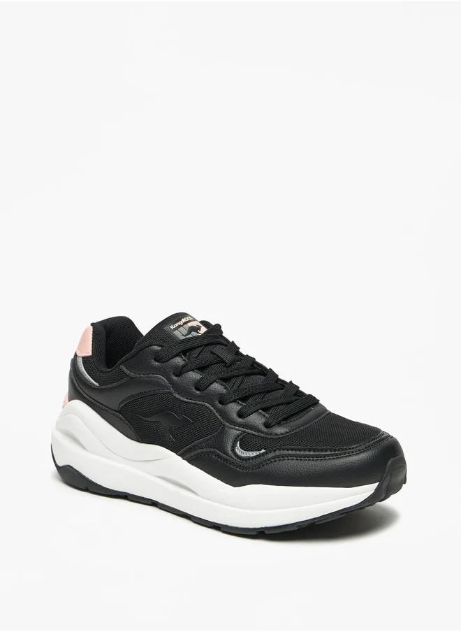 kangaROOS Women's Panelled Lace-Up Sports Shoes