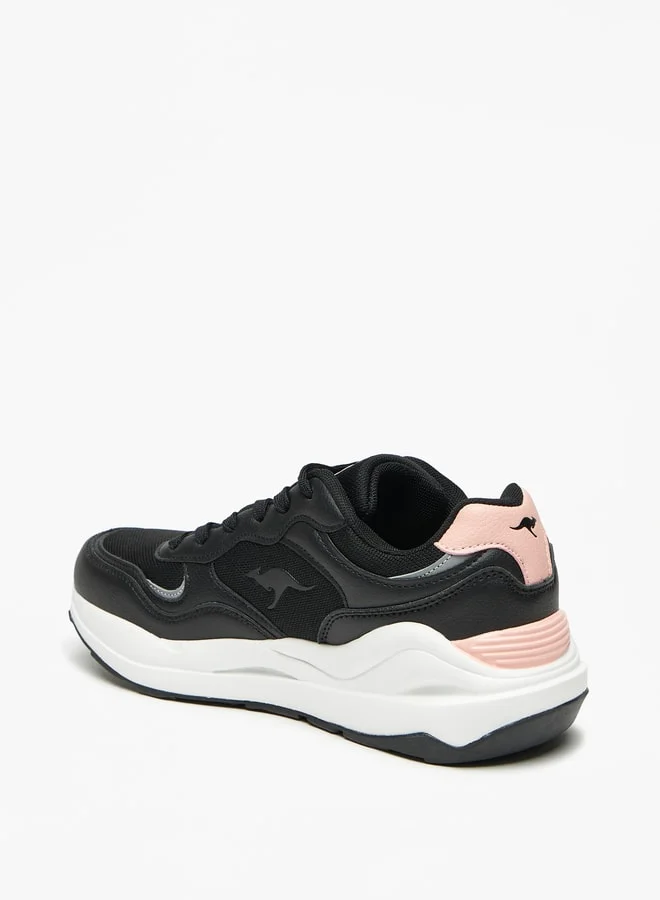 kangaROOS Women's Panelled Lace-Up Sports Shoes