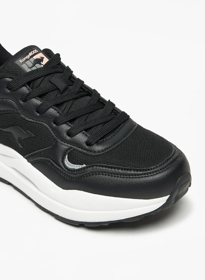 kangaROOS Women's Panelled Lace-Up Sports Shoes