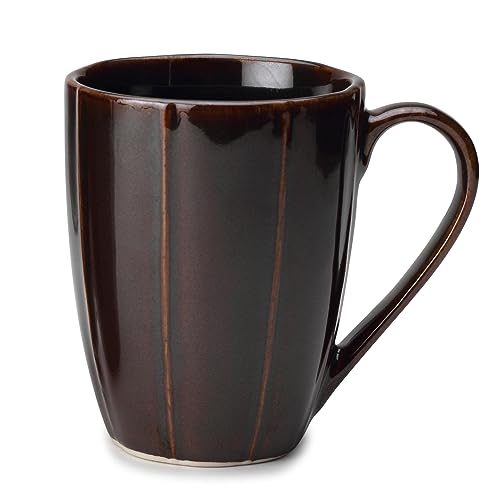 Bodhi House Fine Porcelain Tea and Coffee Large Mug - Set of 1, 300Ml Glossy Finish | Scratch Resistant and Dishwasher Safe | Ideal for Latte Hot Chocolate Cocoa and Milk - Seal Brown - Image 1