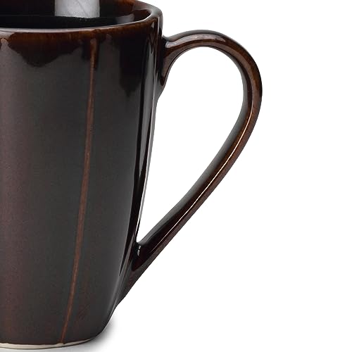 Bodhi House Fine Porcelain Tea and Coffee Large Mug - Set of 1, 300Ml Glossy Finish | Scratch Resistant and Dishwasher Safe | Ideal for Latte Hot Chocolate Cocoa and Milk - Seal Brown - Image 4
