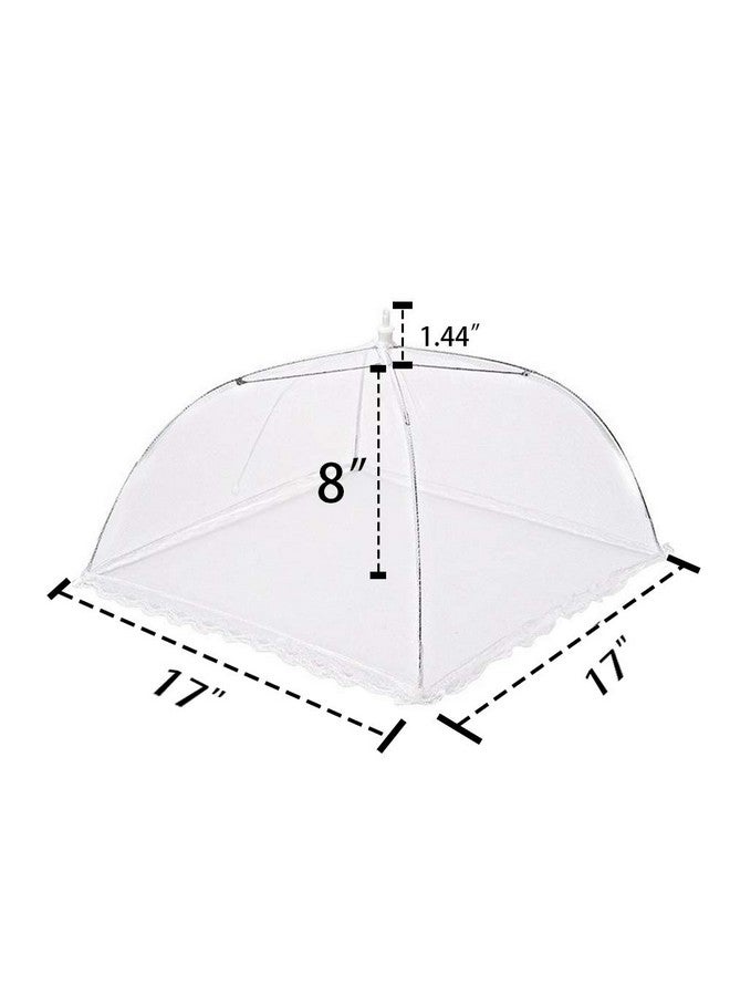 TOUGS 2 Pack Pop-Up Mesh Food Covers, 17 Inches Umbrella-Style Folding Mesh Food Cover Picnic Dome, Food Protector Tent Keep Out Flies, Bugs, Mosquitoes - Image 4
