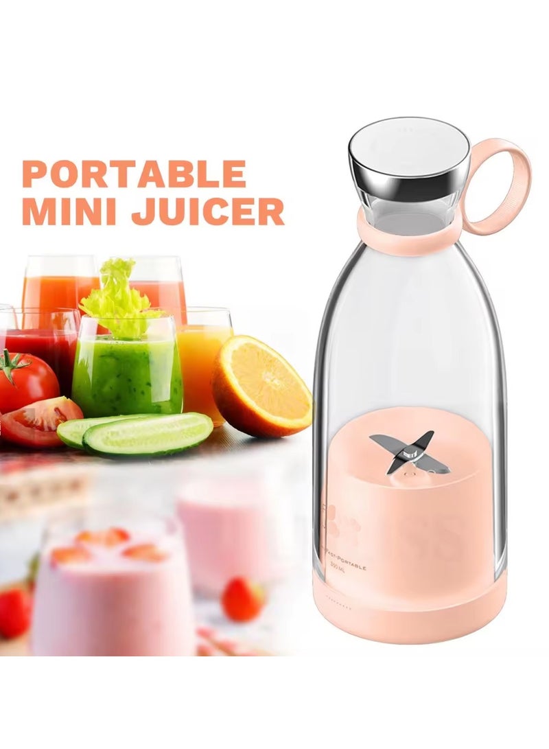 DubaiGallery Electric Portable Blender Fresh Juice Blender Cup Blender Stronger and Faster Home 420 Ml Plastic Battery Charging AC Motor - Image 4