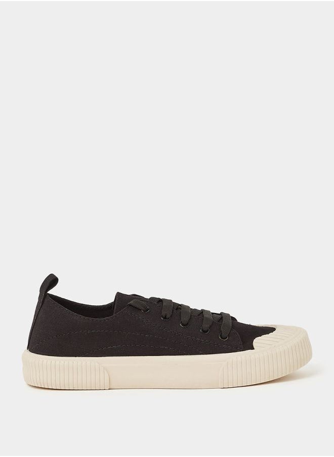 Styli - Canvas Lace Up Casual Shoes - Image 1