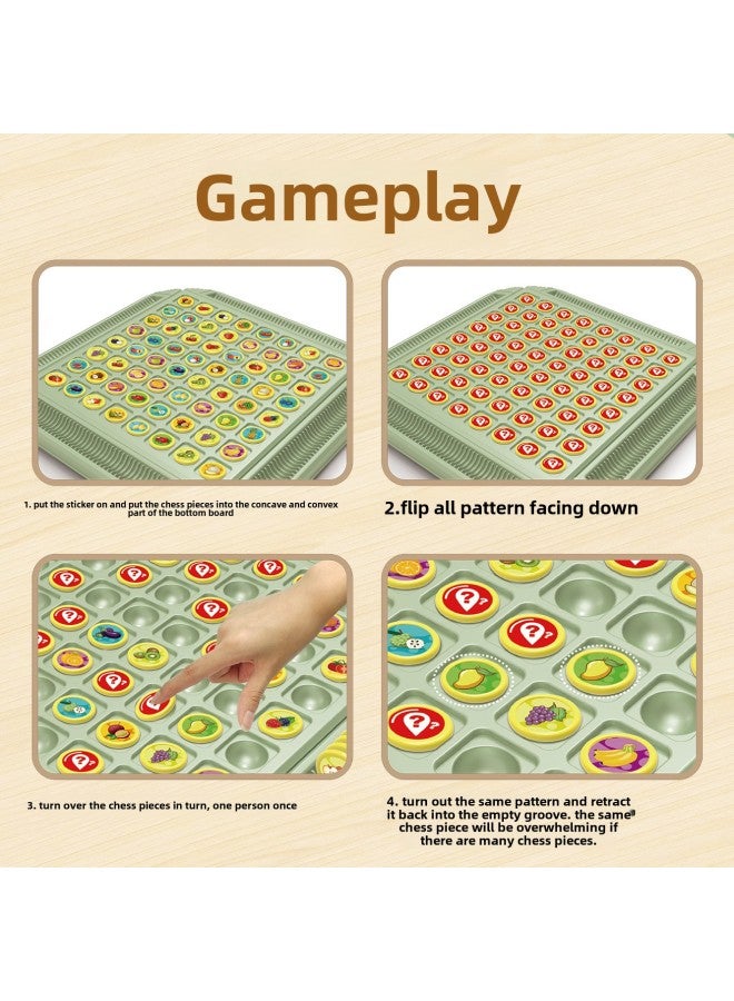 لعبة الشطرنج التفاعلية بين الوالدين والطفل، زوج من ألعاب الطاولة التي تعمل باللمس، تدريب الذاكرة، الشطرنج، ألعاب تعليمية - اللون: فليب صيني كبير - Image 4