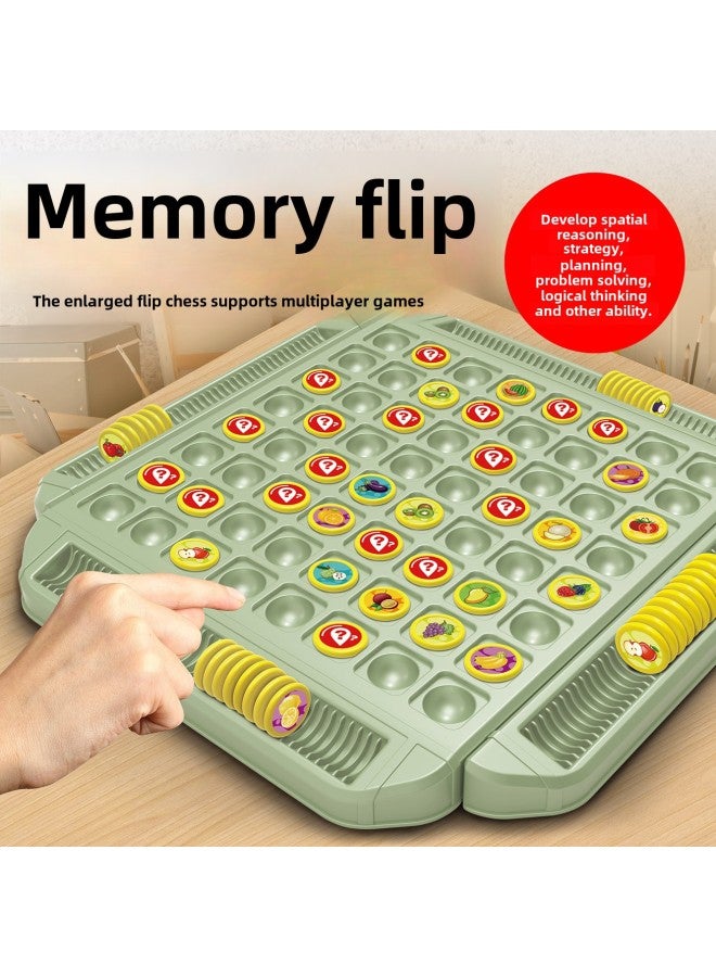 لعبة الشطرنج التفاعلية بين الوالدين والطفل، زوج من ألعاب الطاولة التي تعمل باللمس، تدريب الذاكرة، الشطرنج، ألعاب تعليمية - اللون: فليب صيني كبير - Image 2