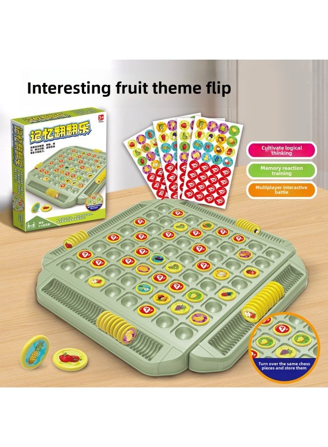 لعبة الشطرنج التفاعلية بين الوالدين والطفل، زوج من ألعاب الطاولة التي تعمل باللمس، تدريب الذاكرة، الشطرنج، ألعاب تعليمية - اللون: فليب صيني كبير - Image 5