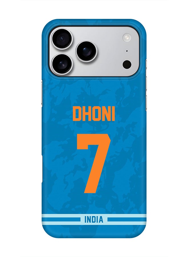 Stylizedd For iPhone 17 Pro Max,Case, [Compatible with MagSafe] Magnetic cover Slim fit Protection Matte, - India MS Dhoni, Jersey No 7