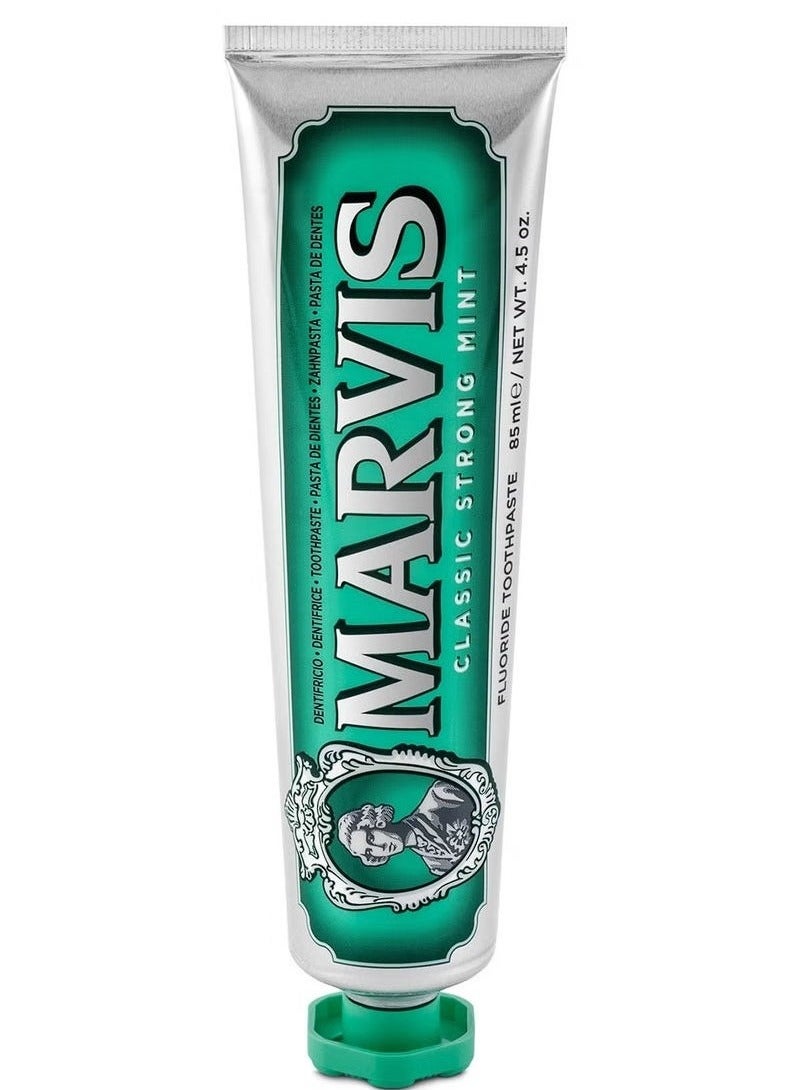 مارفيس معجون أسنان النعناع القوي الكلاسيكي ، طازجة شديدة ، إزالة اللوحة ، ابتسامة أبيضة لامعة 85 مل - Image 5