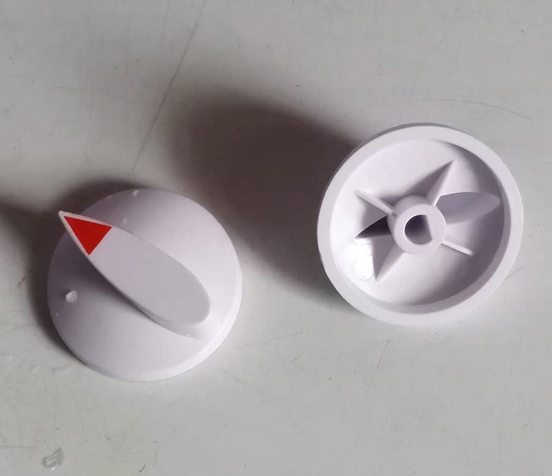 Generic White Colour Pointer Knob 2 Pcs PK 040  - Image 1
