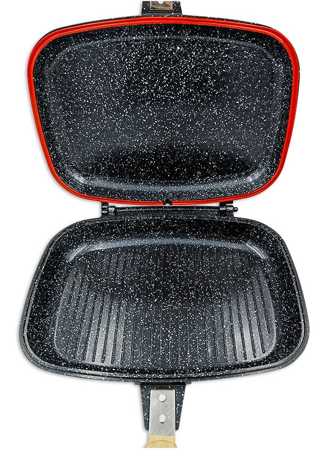 HK - Non-stick Coating Cookware Set - Granite Coating - Cast Aluminum Pots and Pans Set - Casserole, Stockpot, Deep Frying Pan with Lid - Image 1