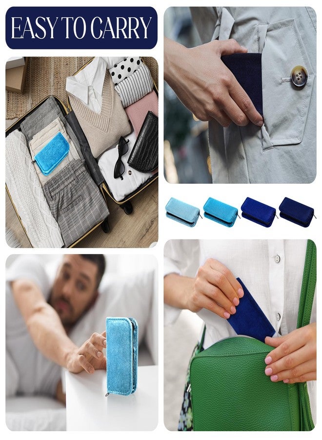 Coume 24 Sets Nail Kit Manicure Set with Zipper Nail Clippers Housekeeping Week Gifts Bulk 8 in 1 Nails Care Tools with Luxurious Travel Case Men Women Corporate Coworker Staff Squad(Blue Series) - Image 4