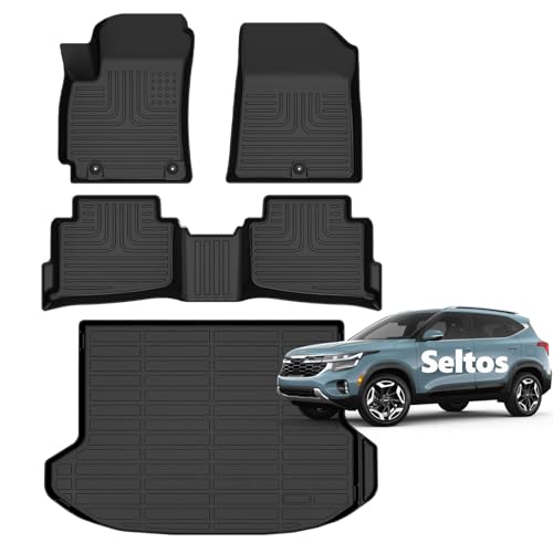 Norand for Kia Seltos Floor Mats 2024 2025 2026 S/LX/EX/X-Line, (Cargo Liner Only Fit The Upper Layer) All Weather Car Mats for Kia Seltos Accessories - Image 1