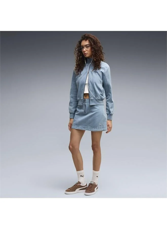 بوما تنورة FUTURE.PUMA.ARCHIVE من قماش التويل بنمط باهت للنساء