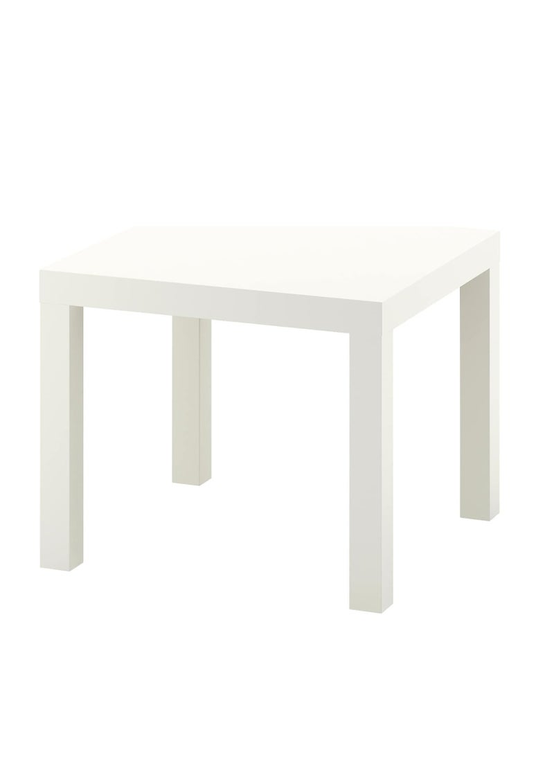 IKEA FRAKTA - White square side table, square shape, wood - Image 1