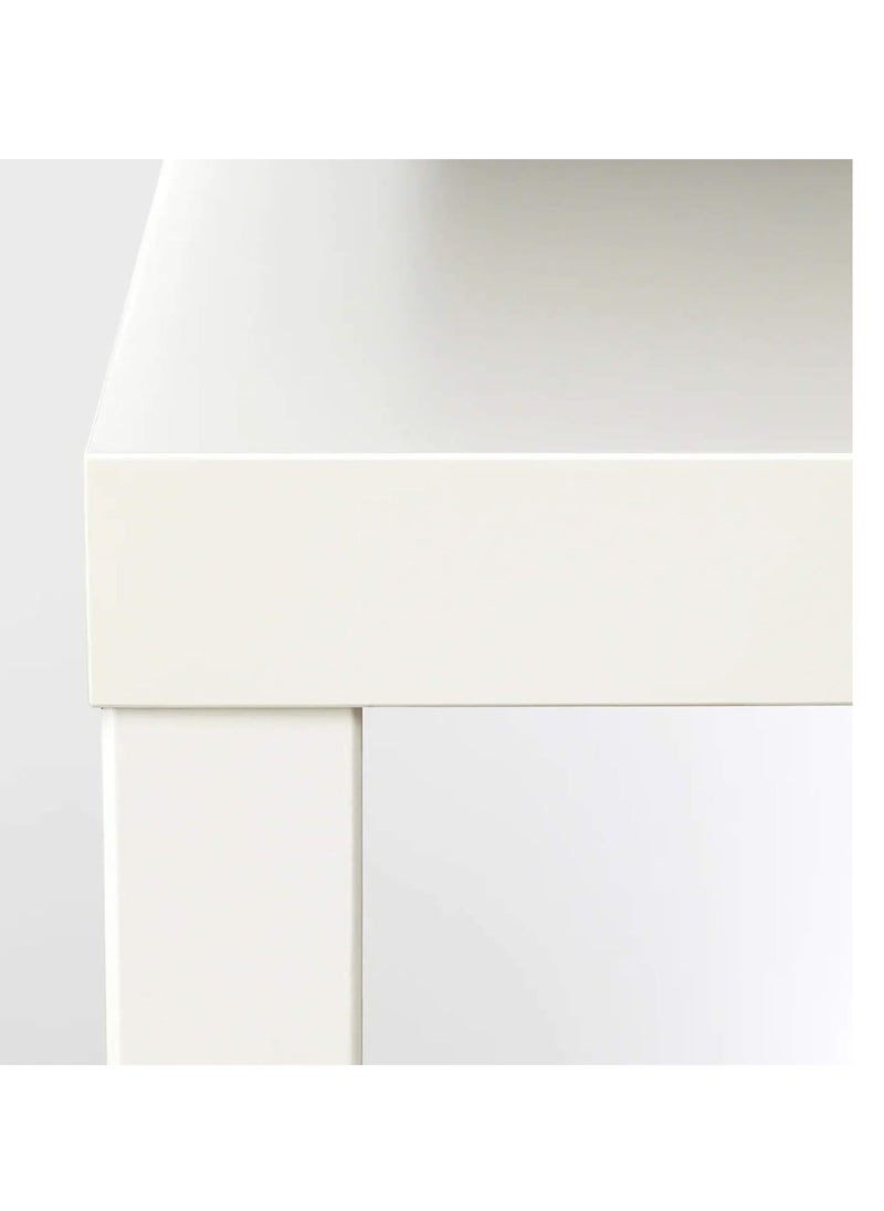 IKEA FRAKTA - White square side table, square shape, wood - Image 1