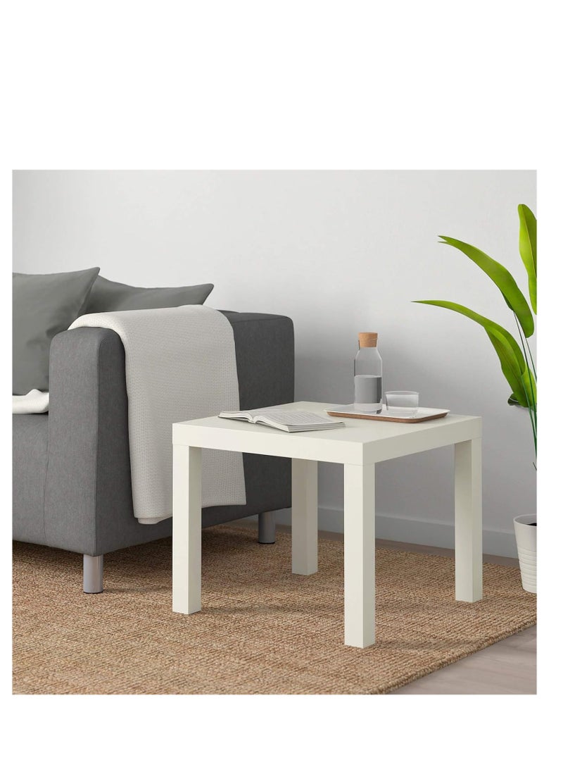 IKEA FRAKTA - White square side table, square shape, wood - Image 1