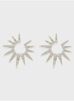 Diamante Starburst Stud Earrings