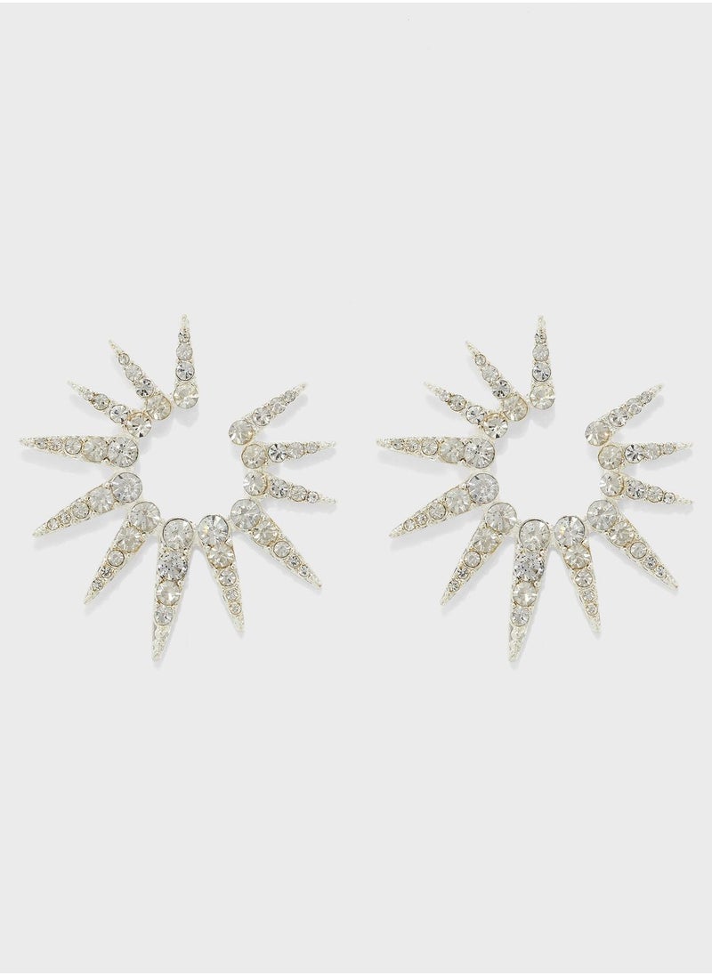 Ginger - Diamante Starburst Stud Earrings - Image 1