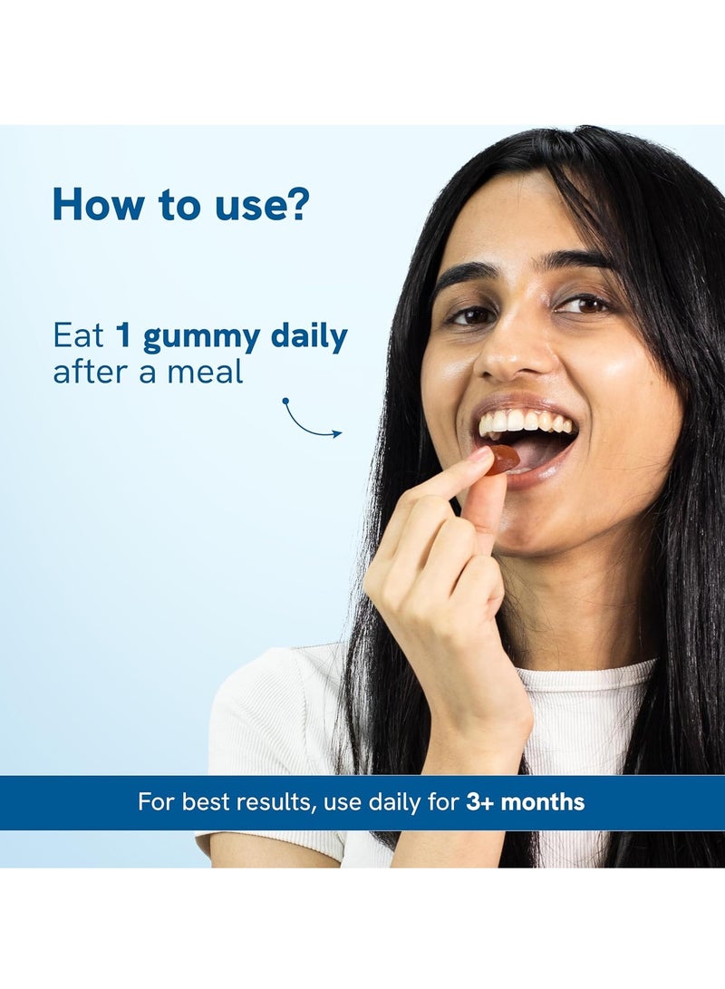 Be Bodywise Biotin Hair Gummies  For Stronger, Shinier Hair and Nails  120 Day Pack  Enriched With High Potency Biotin, Zinc, Folic Acid and Multivitamins Strawberry Flavored  No Added Sugar - Image 4