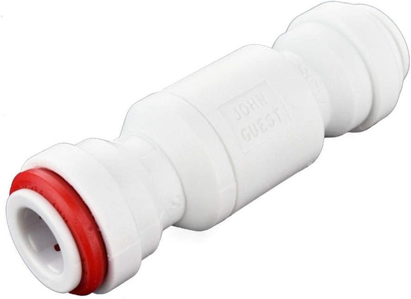 John Guest 3/8 Inch Imperial Single Check Valve, Push to Connect Plastic Plumbing Fitting, 3/8SCV-US - Image 1