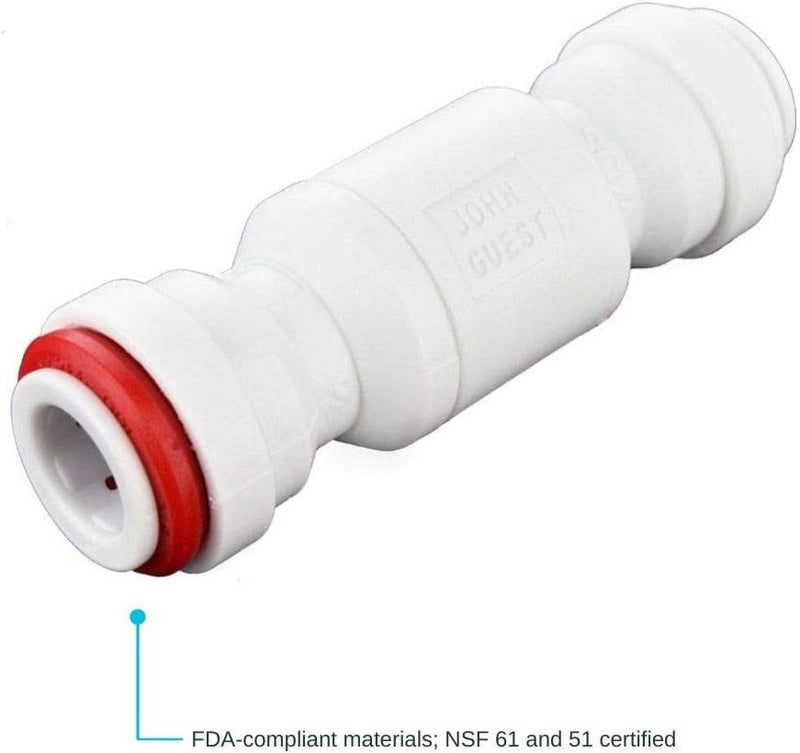 John Guest 3/8 Inch Imperial Single Check Valve, Push to Connect Plastic Plumbing Fitting, 3/8SCV-US - Image 3