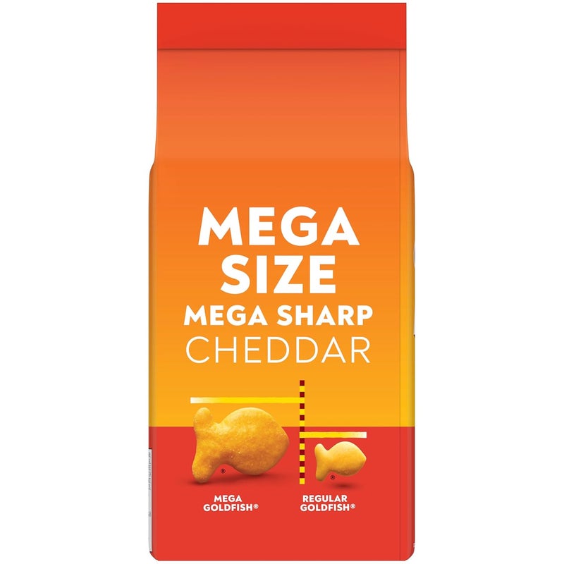 Goldfish Mega Bites Sharp Cheddar Cheese Crackers, 5.9 Oz Bag - Image 4